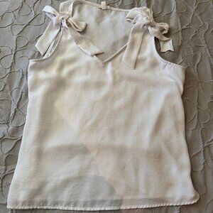 Women's White and Pink Blouse